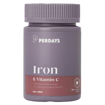Perdays Iron & Vitamin C Information Bottle