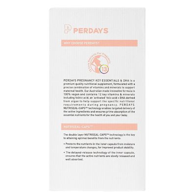 Perdays Pregnancy Key Essentials & DHA Information