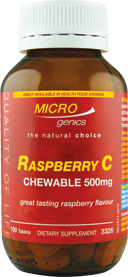 Raspberry C Chewable 500mg