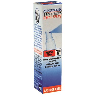 Schuessler Tissue Salts Comb 5 Nerve Tonic Spray
