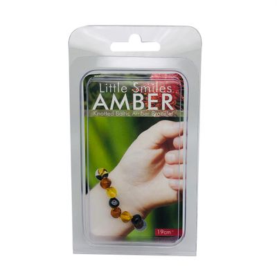 Little Smiles Amber Adult Bracelet (19cm) Dark Multi