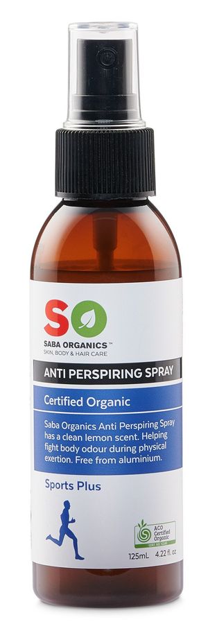 Saba Organics Anti Perspiring Spray Sports Plus