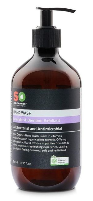 Saba Organics Hand Wash Lavender & Bamboo Exfoliant