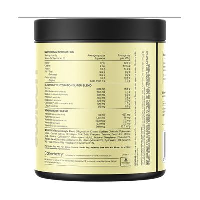 Switch Hydrate | Electrolytes, B Vitamins | Kiwi Watermelon Ingredients