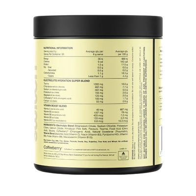 Switch Hydrate Powder | Electrolytes, B Vitamins | Lemon Lime Ingredients