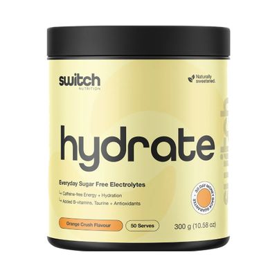 Switch Hydrate Powder | Electrolytes, B Vitamins | Orange Crush