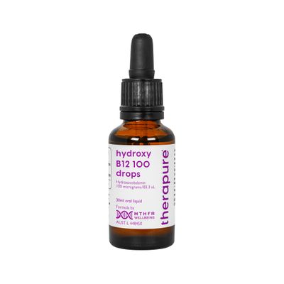Therapure Hydroxy B12 100 Drops | Formulated by MTHFR Wellbeing
