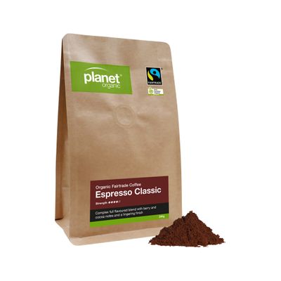 Planet Organic Coffee Espresso Classic Espresso Ground 250g