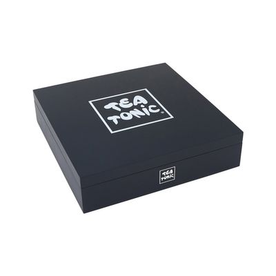 Tea Tonic Tea Chest | Wooden Deluxe Black