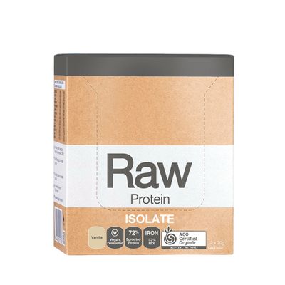 Amazonia Raw Protein Isolate | Vanilla Sachet 30g x 12 Pack