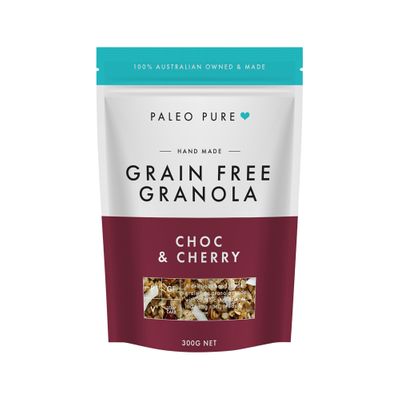 Paleo Pure Org Grain Free Granola Choc and Cherry 300g