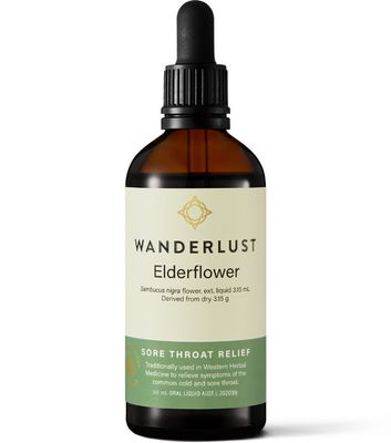 Wanderlust Elderflower Liquid | Sore Throat Relief