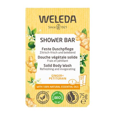 Weleda Shower Bar | Ginger & Petitgrain