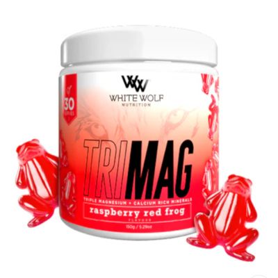 White Wolf TriMag: Triple Magnesium + Calcium | Raspberry Red Frog