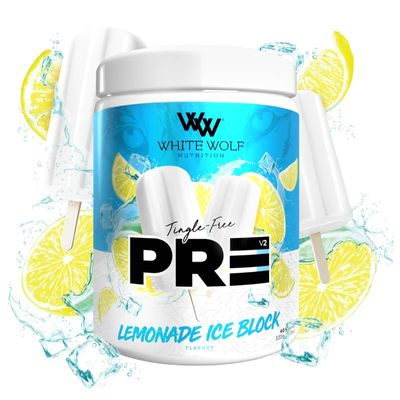 White Wolf Tingle-Free PRE Workout | Lemonade Ice Block