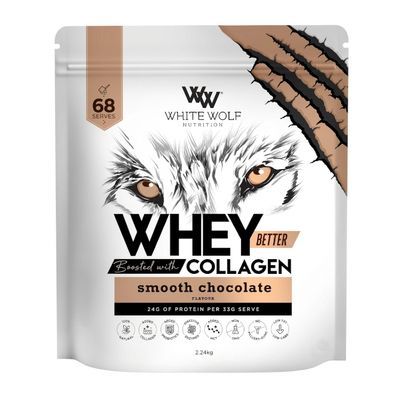 White Wolf Whey Better Protein + Collagen | Smooth Chocolate 2.5kg