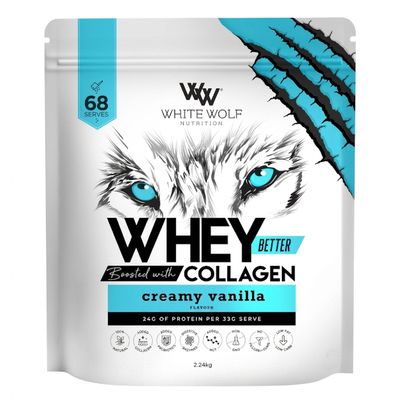 White Wolf Whey Better Protein + Collagen | Creamy Vanilla 2.24kg