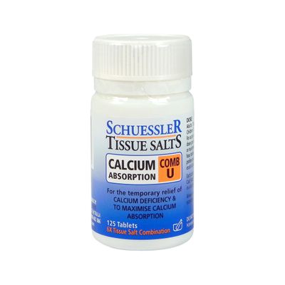 Schuessler Tissue Salts Comb U Calcium Absorption Tablets