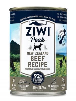 Natural Dog Food - ZiwiPeak Moist Dog Food Beef