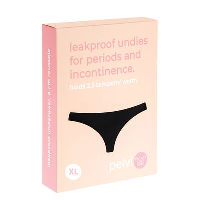 Pelvi Underwear Leakproof Bikini Black XL