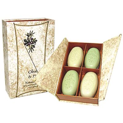 Clover Fields Olive and Fig Boxed Soap x 4 Pack