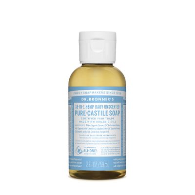 Dr. Bronner's Pure-Castile Soap Liquid Baby Unscented 59ml