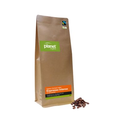 Planet Organic Coffee Espresso Intense Whole Bean 1kg