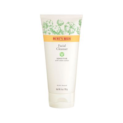 Burts Bees Sensitive Facial Cleanser w Cotton Extract 170g