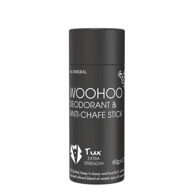 Woohoo Deodorant & Anti Chafe Stick | Tux (Extra Strength)