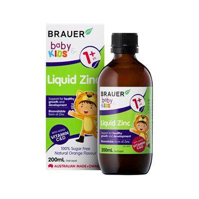 Brauer Baby and Kids Zinc Liquid 200ml
