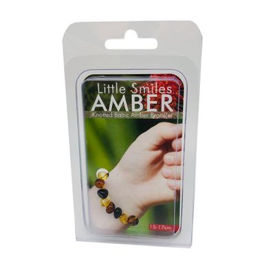 Little Smiles Amber Kids Bracelet (15 to 17cm) Dark Multi