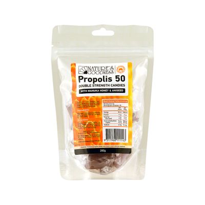 Nature's Goodness Propolis Candies | Double Strength | Manuka Honey & Aniseed 200g