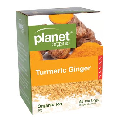 Planet Organic Turmeric Ginger Tea x 25 Tea Bags