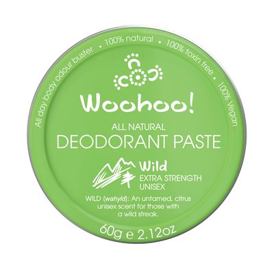 Woohoo Deodorant Paste Tin | Wild (Extra Strength Unisex)
