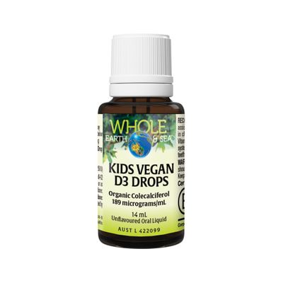 Whole Earth Sea Kids Vegan D3 Drops Unflavoured 14ml