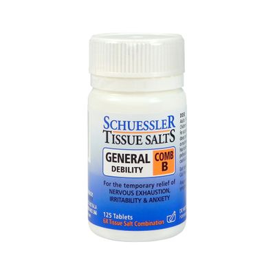 Schuessler Tissue Salts Comb B General Debility Tablets