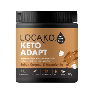 Locako Keto Adapt Salted Caramel and Macadamia 240g