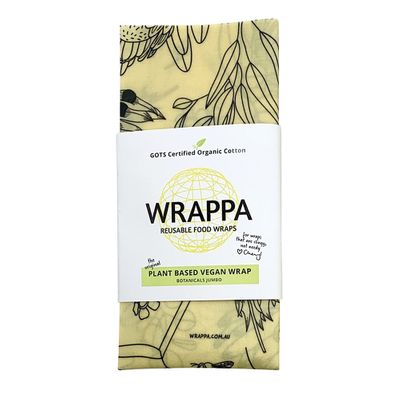 WRAPPA Reusable Food Wrap Vegan Botanicals Large
