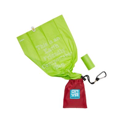 Onya Compostable Dog Waste Bags and Carry Pouch Chilli