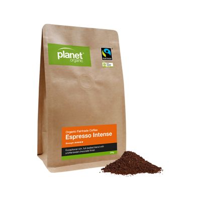 Planet Organic Coffee Espresso Intense Plunger Ground 250g