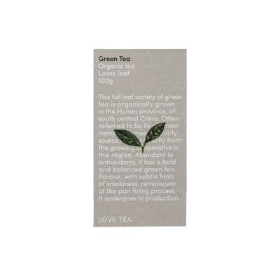 Love Tea Organic Green Tea 100g