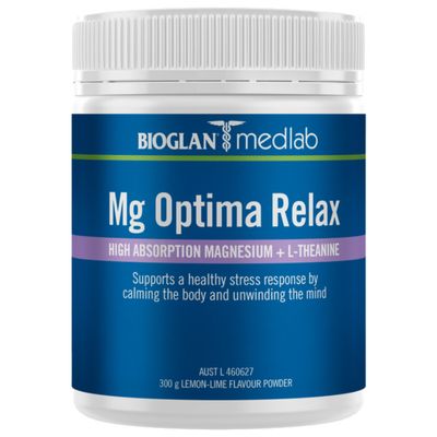 Medlab Mg Optima Relax Lemon Lime 300g