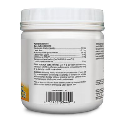 Natural Factors Regenerlife Mitofuel Powder Ingredients