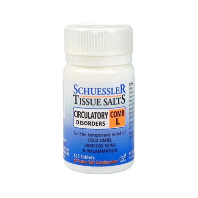 Schuessler Tissue Salts Comb L Circulatry Disorders Tablets