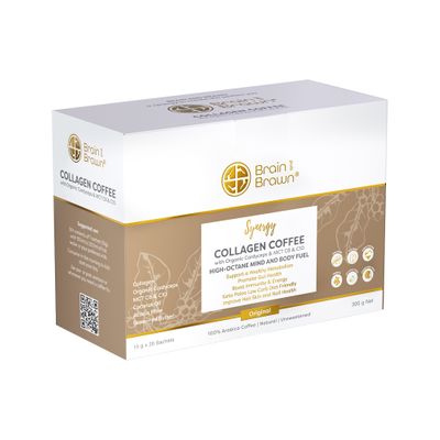 Brain & Brawn Collagen Coffee | Synergy Sachets