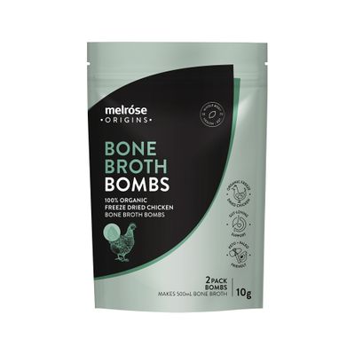 Melrose Bone Broth Bombs | 100% Organic Freeze Dried Chicken