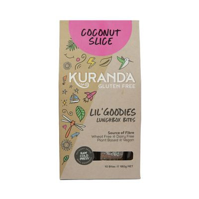 Kuranda G Free Lil Goodies Lunch Bites Coc Slice 18g x10Pk