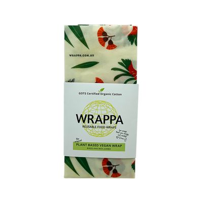 WRAPPA Reusable Food Wrap Vegan Birds and Bees Large