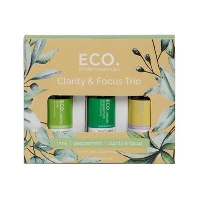 ECO Aroma Essential Oil Trio Clarity and Focus 10ml x 3 Pack