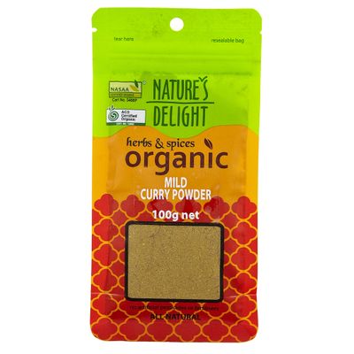 Natures Delight Organic Mild Curry Powder 100g